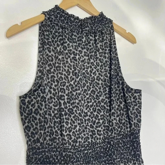Michael Kors Cheetah-Print Smocked-Neck Sleeveless Dress Size XL NWT - Picture 7 of 7